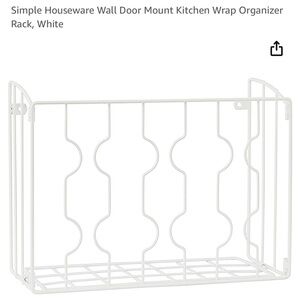 2 Ziploc / Kitchen Wrap Storage Door Storage, 2 Organizer Racks